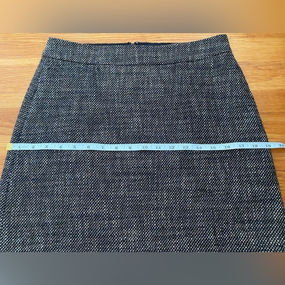 DKNY Wool Blend Brown Tweed Lined Mini Skirt, Size 2, Donna Karen New York - Picture 10 of 13